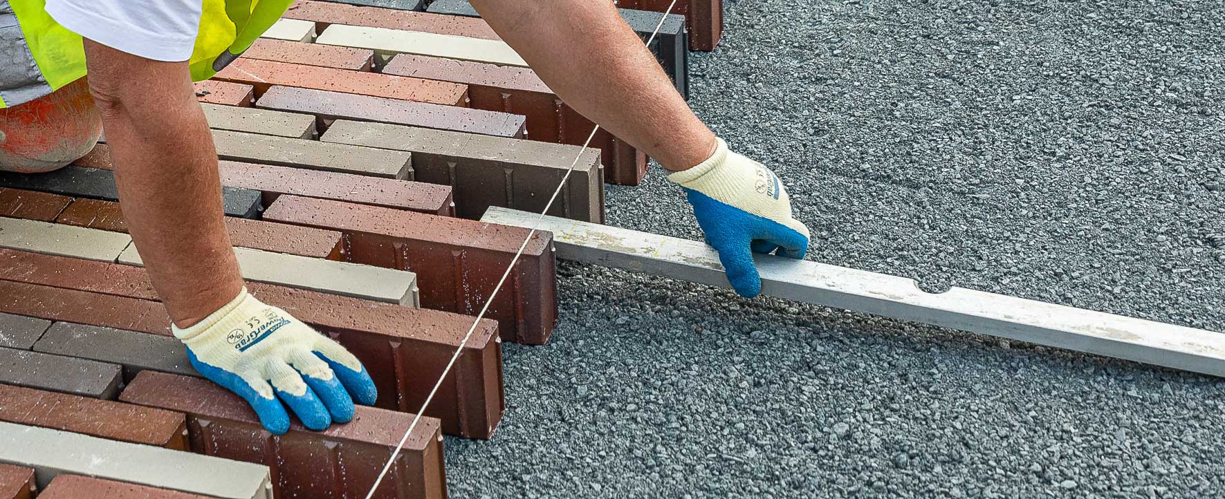 Pflasterklinker verlegen