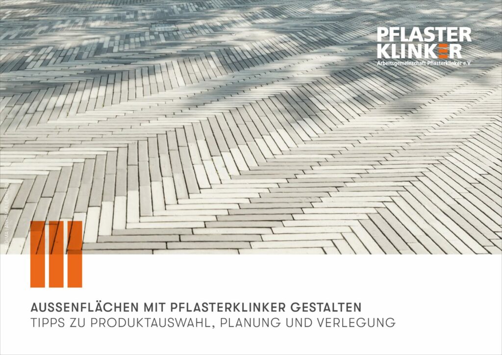 Broschüre Außenflächen mit Pflasterklinker gestalten